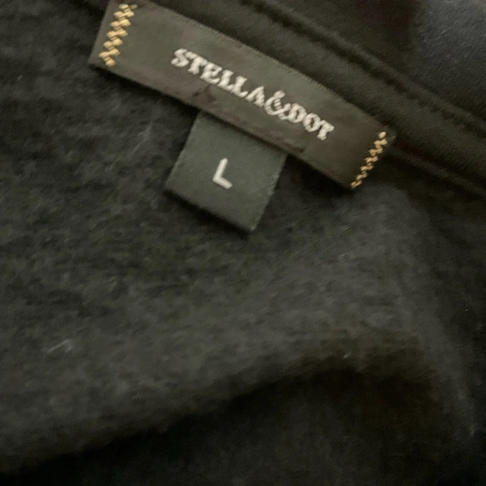 STELLA & Dot Long Sleeved Top with Gold Zipper Embellishment on Each Side L - Picture 5 of 6